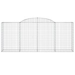vidaXL Coșuri gabion arcuite 3 buc. 300x50x120/140 cm, fier galvanizat vidaXL Coșuri gabion arcuite 3 buc. 300x50x120/140 cm, fier galvanizat