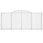 vidaXL Coșuri gabion arcuite 5 buc. 300x50x120/140 cm, fier galvanizat