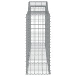 vidaXL Coșuri gabion arcuite 8 buc. 300x50x120/140 cm, fier galvanizat