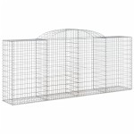 vidaXL Coșuri gabion arcuite 12 buc. 300x50x120/140 cm fier galvanizat vidaXL Coșuri gabion arcuite 12 buc. 300x50x120/140 cm fier galvanizat