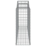 vidaXL Coșuri gabion arcuite 12 buc. 300x50x120/140 cm fier galvanizat vidaXL Coșuri gabion arcuite 12 buc. 300x50x120/140 cm fier galvanizat