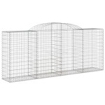 vidaXL Coșuri gabion arcuite 17 buc. 300x50x120/140 cm fier galvanizat vidaXL Coșuri gabion arcuite 17 buc. 300x50x120/140 cm fier galvanizat