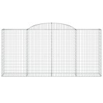 vidaXL Coșuri gabion arcuite 5 buc. 300x50x140/160cm fier galvanizat