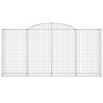 vidaXL Coșuri gabion arcuite 10 buc, 300x50x140/160cm, fier galvanizat