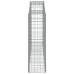 vidaXL Coșuri gabion arcuite 11 buc, 300x50x160/180cm, fier galvanizat