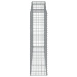 vidaXL Coșuri gabion arcuite 4 buc, 300x50x180/200 cm, fier galvanizat vidaXL Coșuri gabion arcuite 4 buc, 300x50x180/200 cm, fier galvanizat