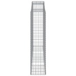 vidaXL Coșuri gabion arcuite 5 buc. 300x50x200/220 cm, fier galvanizat
