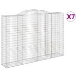 vidaXL Coșuri gabion arcuite 7 buc. 300x50x200/220 cm, fier galvanizat vidaXL Coșuri gabion arcuite 7 buc. 300x50x200/220 cm, fier galvanizat