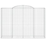 vidaXL Coșuri gabion arcuite 10 buc. 300x50x200/220 cm fier galvanizat vidaXL Coșuri gabion arcuite 10 buc. 300x50x200/220 cm fier galvanizat