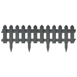 vidaXL Borduri de gazon, 25 buc., antracit, 10 m, PP vidaXL Borduri de gazon, 25 buc., antracit, 10 m, PP