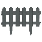 vidaXL Borduri de gazon, 25 buc., antracit, 10 m, PP vidaXL Borduri de gazon, 25 buc., antracit, 10 m, PP