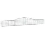vidaXL Coșuri gabion arcuite 10 buc, 400x30x40/60 cm, fier galvanizat vidaXL Coșuri gabion arcuite 10 buc, 400x30x40/60 cm, fier galvanizat