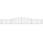 vidaXL Coșuri gabion arcuite 10 buc, 400x30x40/60 cm, fier galvanizat vidaXL Coșuri gabion arcuite 10 buc, 400x30x40/60 cm, fier galvanizat