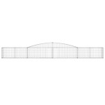 vidaXL Coșuri gabion arcuite 15 buc, 400x30x40/60 cm, fier galvanizat vidaXL Coșuri gabion arcuite 15 buc, 400x30x40/60 cm, fier galvanizat