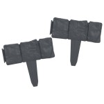 vidaXL Gard de gazon, 41 buc., 10 m, plastic, aspect piatră vidaXL Gard de gazon, 41 buc., 10 m, plastic, aspect piatră
