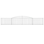 vidaXL Coșuri gabion arcuite 7 buc, 400x30x60/80 cm, fier galvanizat vidaXL Coșuri gabion arcuite 7 buc, 400x30x60/80 cm, fier galvanizat