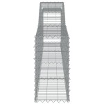 vidaXL Coșuri gabion arcuite 7 buc, 400x30x60/80 cm, fier galvanizat vidaXL Coșuri gabion arcuite 7 buc, 400x30x60/80 cm, fier galvanizat