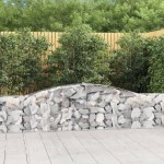 vidaXL Coșuri gabion arcuite 10 buc, 400x30x60/80 cm, fier galvanizat vidaXL Coșuri gabion arcuite 10 buc, 400x30x60/80 cm, fier galvanizat