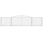 vidaXL Coșuri gabion arcuite 6 buc, 400x30x80/100 cm, fier galvanizat vidaXL Coșuri gabion arcuite 6 buc, 400x30x80/100 cm, fier galvanizat