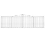 vidaXL Coșuri gabion arcuite 6 buc, 400x30x100/120 cm fier galvanizat vidaXL Coșuri gabion arcuite 6 buc, 400x30x100/120 cm fier galvanizat