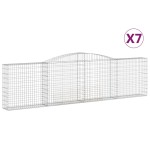 vidaXL Coșuri gabion arcuite 7 buc, 400x30x100/120 cm fier galvanizat vidaXL Coșuri gabion arcuite 7 buc, 400x30x100/120 cm fier galvanizat