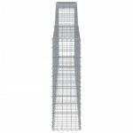 vidaXL Coșuri gabion arcuite 9 buc, 400x30x100/120 cm fier galvanizat
