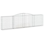 vidaXL Coșuri gabion arcuite 10 buc, 400x30x100/120 cm fier galvanizat vidaXL Coșuri gabion arcuite 10 buc, 400x30x100/120 cm fier galvanizat