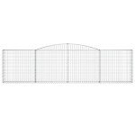 vidaXL Coșuri gabion arcuite 10 buc, 400x30x100/120 cm fier galvanizat vidaXL Coșuri gabion arcuite 10 buc, 400x30x100/120 cm fier galvanizat