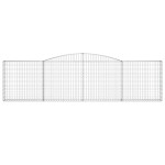 vidaXL Coșuri gabion arcuite 25 buc, 400x30x100/120 cm fier galvanizat