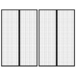 vidaXL Perdea de ușă anti-insecte cu magnet, 2 buc., negru, 220x130 cm vidaXL Perdea de ușă anti-insecte cu magnet, 2 buc., negru, 220x130 cm