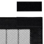 vidaXL Perdea de ușă anti-insecte cu magnet, 2 buc., negru, 220x130 cm vidaXL Perdea de ușă anti-insecte cu magnet, 2 buc., negru, 220x130 cm