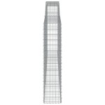 vidaXL Coșuri gabion arcuite 2 buc, 400x30x140/160 cm, fier galvanizat