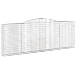 vidaXL Coșuri gabion arcuite 8 buc, 400x30x140/160 cm, fier galvanizat vidaXL Coșuri gabion arcuite 8 buc, 400x30x140/160 cm, fier galvanizat