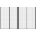 vidaXL Perdele de ușă anti-insecte cu magnet, 2 buc., negru 230x160 cm vidaXL Perdele de ușă anti-insecte cu magnet, 2 buc., negru 230x160 cm