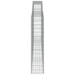 vidaXL Coșuri gabion arcuite 10 buc. 400x30x140/160 cm fier galvanizat