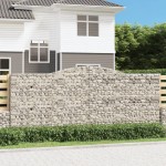 vidaXL Coșuri gabion arcuite 4 buc. 400x30x160/180 cm fier galvanizat vidaXL Coșuri gabion arcuite 4 buc. 400x30x160/180 cm fier galvanizat