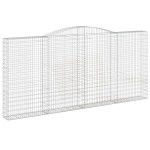 vidaXL Coșuri gabion arcuite 6 buc, 400x30x180/200 cm, fier galvanizat vidaXL Coșuri gabion arcuite 6 buc, 400x30x180/200 cm, fier galvanizat