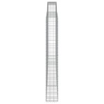 vidaXL Coșuri gabion arcuite, 4 buc, 400x30x220/240cm, fier galvanizat