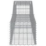 vidaXL Coșuri gabion arcuite 5 buc, 400x50x40/60 cm, fier galvanizat