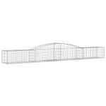 vidaXL Coșuri gabion arcuite 6 buc, 400x50x40/60 cm, fier galvanizat vidaXL Coșuri gabion arcuite 6 buc, 400x50x40/60 cm, fier galvanizat