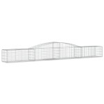 vidaXL Coșuri gabion arcuite 10 buc, 400x50x40/60 cm, fier galvanizat vidaXL Coșuri gabion arcuite 10 buc, 400x50x40/60 cm, fier galvanizat
