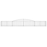vidaXL Coșuri gabion arcuite 10 buc, 400x50x40/60 cm, fier galvanizat vidaXL Coșuri gabion arcuite 10 buc, 400x50x40/60 cm, fier galvanizat