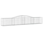 vidaXL Coșuri gabion arcuite 5 buc, 400x50x60/80 cm, fier galvanizat