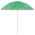 vidaXL Umbrelă de soare de plajă Hawaii, verde, 240 cm vidaXL Umbrelă de soare de plajă Hawaii, verde, 240 cm