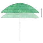 vidaXL Umbrelă de soare de plajă Hawaii, verde, 240 cm vidaXL Umbrelă de soare de plajă Hawaii, verde, 240 cm