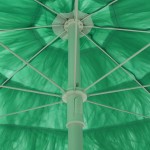 vidaXL Umbrelă de soare de plajă Hawaii, verde, 240 cm vidaXL Umbrelă de soare de plajă Hawaii, verde, 240 cm
