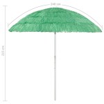 vidaXL Umbrelă de soare de plajă Hawaii, verde, 240 cm vidaXL Umbrelă de soare de plajă Hawaii, verde, 240 cm