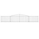 vidaXL Coșuri gabion arcuite 25 buc, 400x50x60/80 cm, fier galvanizat vidaXL Coșuri gabion arcuite 25 buc, 400x50x60/80 cm, fier galvanizat