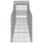 vidaXL Coșuri gabion arcuite 25 buc, 400x50x60/80 cm, fier galvanizat vidaXL Coșuri gabion arcuite 25 buc, 400x50x60/80 cm, fier galvanizat