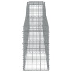 vidaXL Coșuri gabion arcuite 4 buc, 400x50x80/100 cm, fier galvanizat vidaXL Coșuri gabion arcuite 4 buc, 400x50x80/100 cm, fier galvanizat